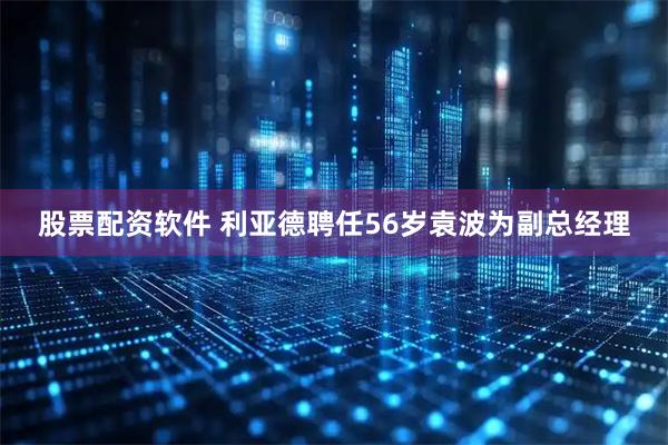 股票配资软件 利亚德聘任56岁袁波为副总经理